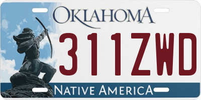 OK license plate 311ZWD