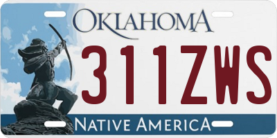 OK license plate 311ZWS