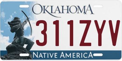 OK license plate 311ZYV