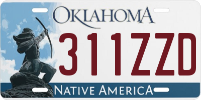 OK license plate 311ZZD