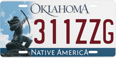 OK license plate 311ZZG