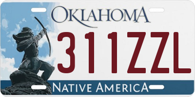 OK license plate 311ZZL
