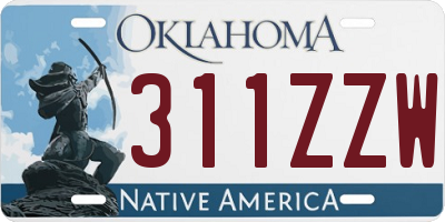 OK license plate 311ZZW