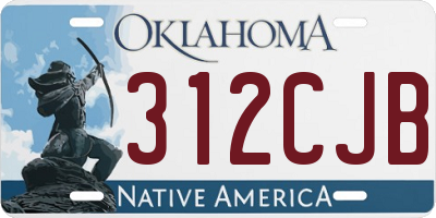 OK license plate 312CJB
