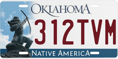 OK license plate 312TVM