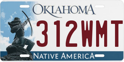 OK license plate 312WMT