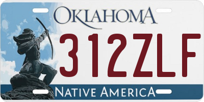 OK license plate 312ZLF
