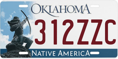 OK license plate 312ZZC