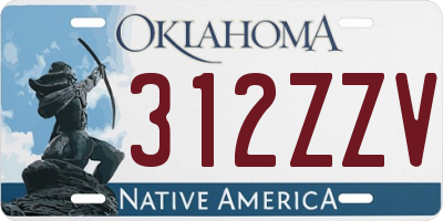 OK license plate 312ZZV