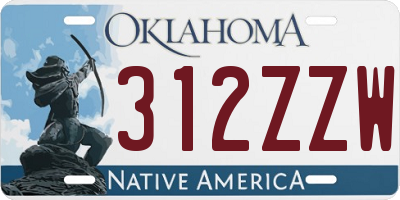 OK license plate 312ZZW