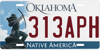 OK license plate 313APH