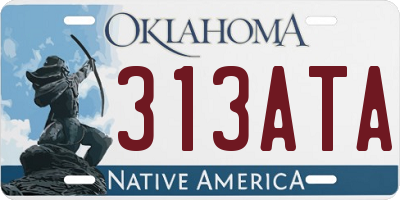 OK license plate 313ATA