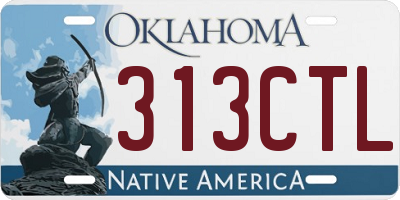 OK license plate 313CTL