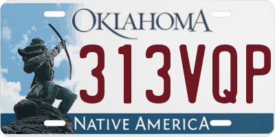 OK license plate 313VQP