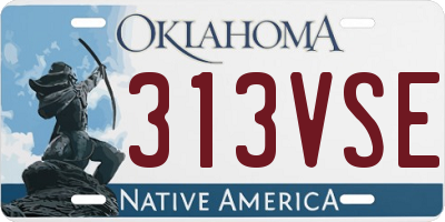 OK license plate 313VSE