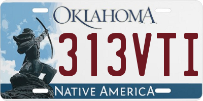 OK license plate 313VTI