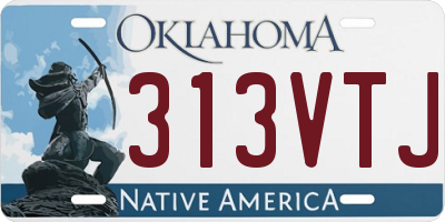 OK license plate 313VTJ