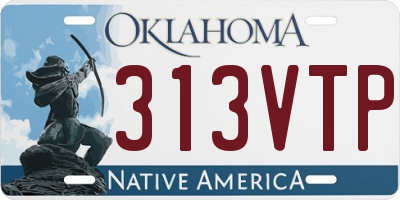 OK license plate 313VTP