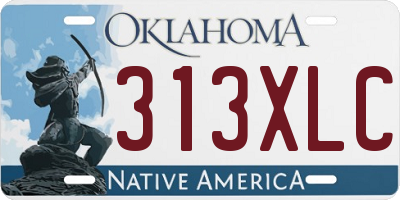 OK license plate 313XLC