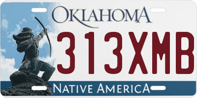 OK license plate 313XMB