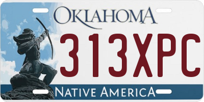 OK license plate 313XPC