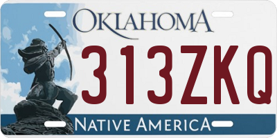 OK license plate 313ZKQ