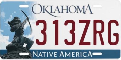 OK license plate 313ZRG