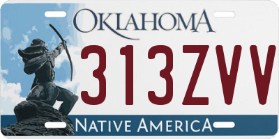 OK license plate 313ZVV