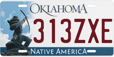 OK license plate 313ZXE
