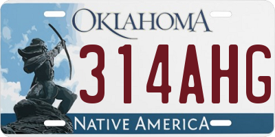 OK license plate 314AHG