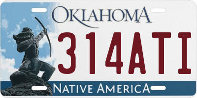 OK license plate 314ATI