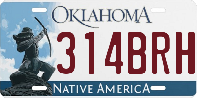 OK license plate 314BRH