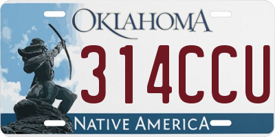 OK license plate 314CCU