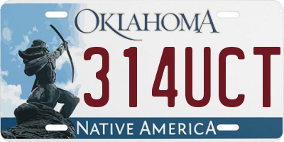 OK license plate 314UCT