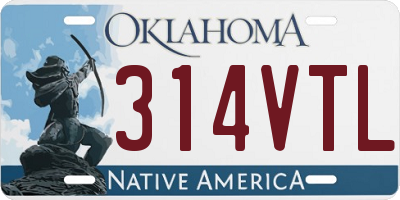 OK license plate 314VTL