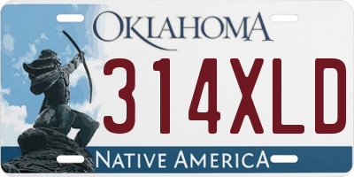 OK license plate 314XLD