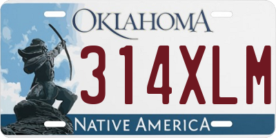OK license plate 314XLM