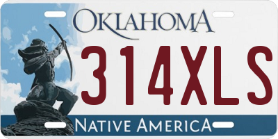 OK license plate 314XLS