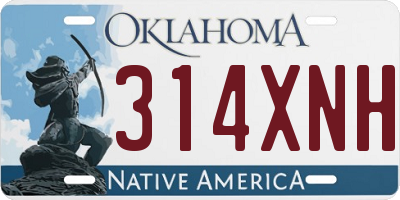 OK license plate 314XNH
