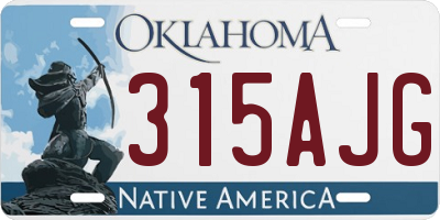 OK license plate 315AJG