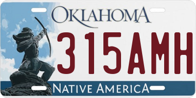 OK license plate 315AMH