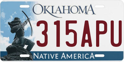 OK license plate 315APU