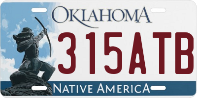 OK license plate 315ATB