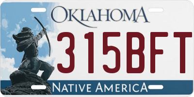 OK license plate 315BFT