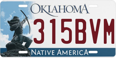 OK license plate 315BVM
