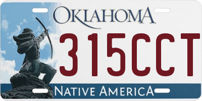 OK license plate 315CCT