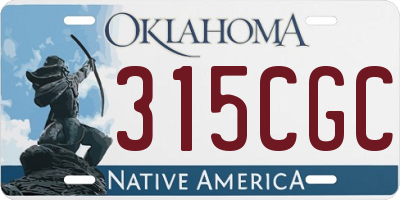 OK license plate 315CGC