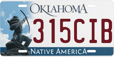 OK license plate 315CIB