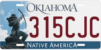 OK license plate 315CJC