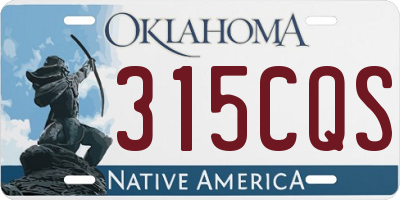 OK license plate 315CQS